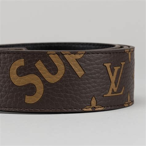 black lv supreme belt|supreme initiales belt 40mm.